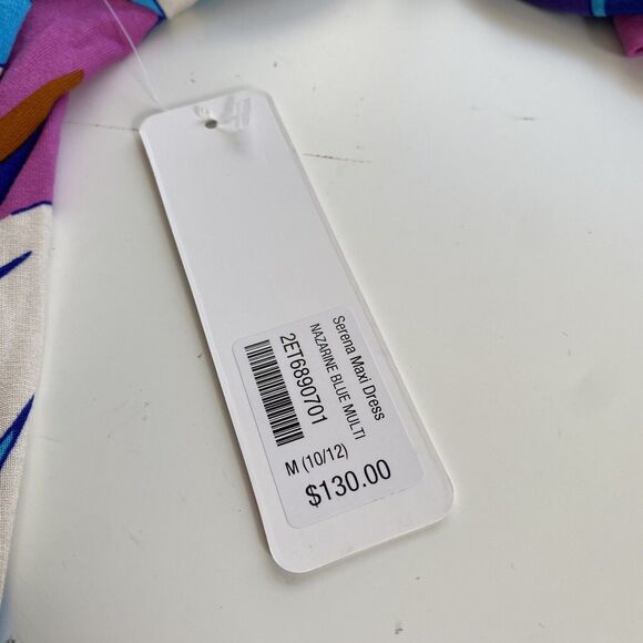 Soft Surroundings Dress Size Medium Serena Maxi Stretch Floral Side Slits - Picture 11 of 11